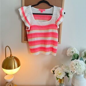 Lilly Pulitzer Bright Crochet Top